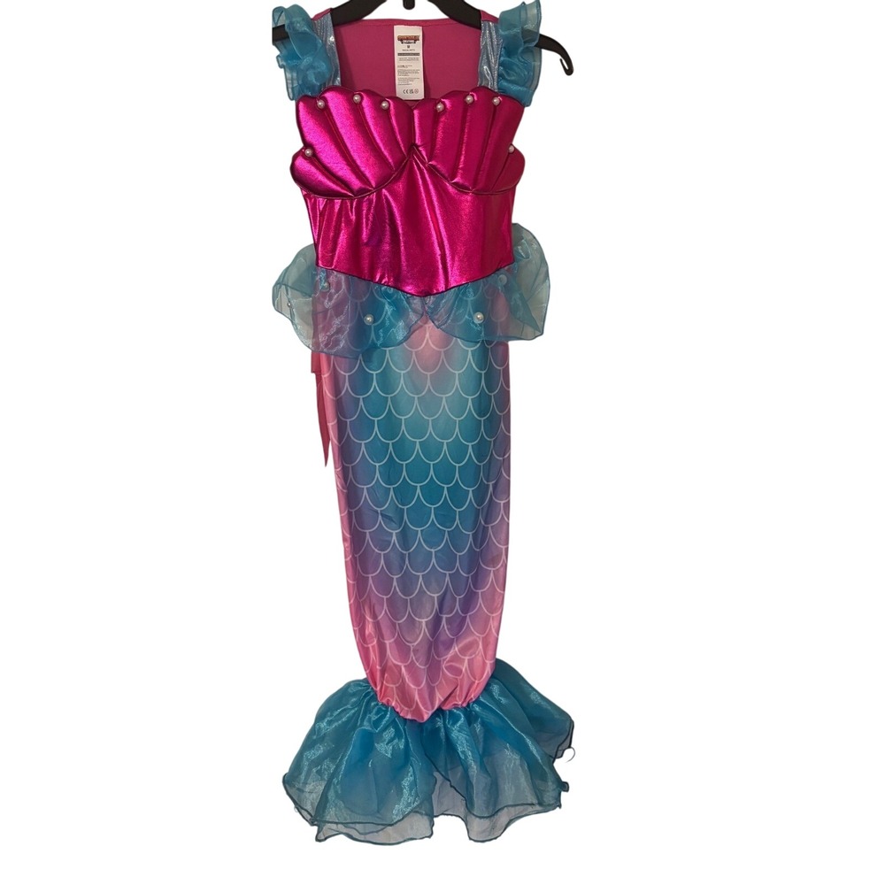 Spooktacular Creations Mermaid Costume Dress Kids Size M Halloween Preowned EUC